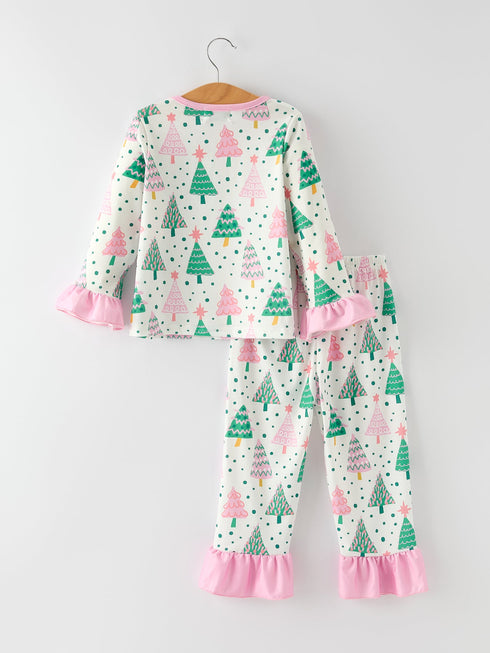 christmas-tree-ruffles-girls-pajamas Rylee Faith Designs - Sophia's Style-2