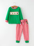 christmas-character-candy-embroidery-green-boys-set-Sophia's Style-Outfit-1