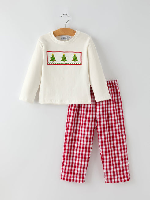 christmas-tree-smocking-embroidered-boys-outfits Rylee Faith Designs - Sophia's Style-3