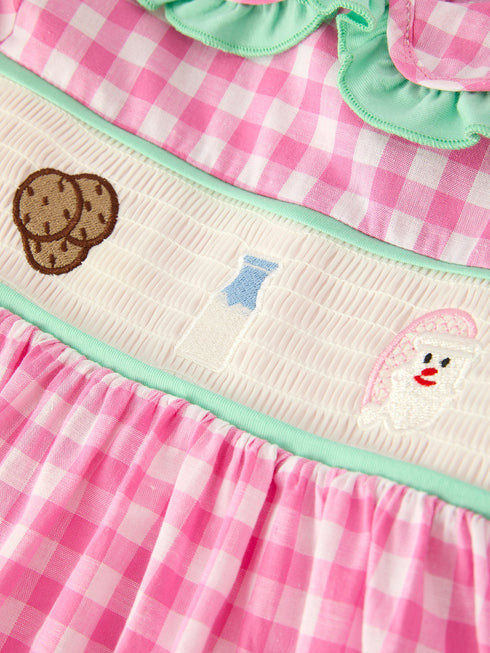 Christmas Pink Plaid Dress: Cute and Fun Design