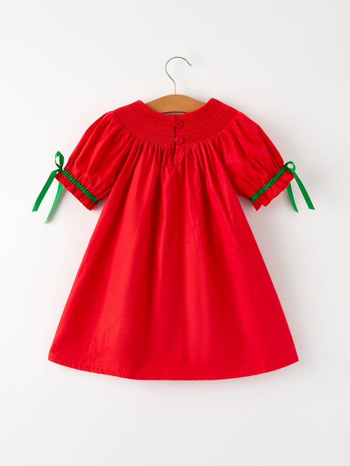 christmas-girls-dress-adorable-green-christmas-tree-embroidery - Sophia's Style-2
