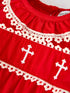 red-christmas-baby-girls-romper-cross-embroidery-with-lace-trim - Sophia's Style-3