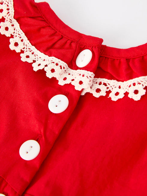 red-christmas-baby-girls-romper-cross-embroidery-with-lace-trim - Sophia's Style-4