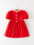 red-christmas-girls-dress-beautiful-embroidery-with-lace-trim - Sophia's Style-2