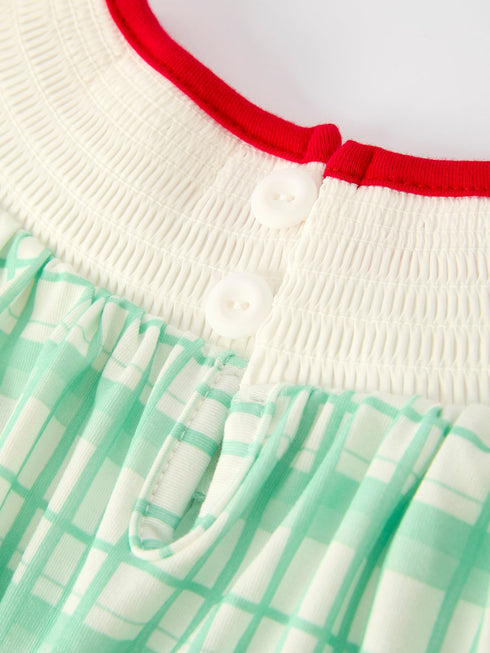 christmas-girl-smock-embroidery-green-plaid-dress-Sophia's Style--4