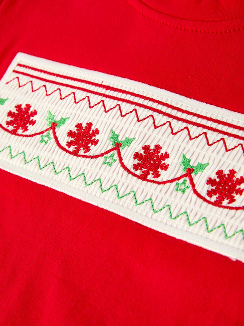 christmas-red-green-set-holiday-plaid-pants-with-red-tee-Sophia's Style--4