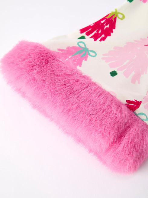 christmas-tree-girls-pajama-set-with-furry-trim-perfect-for-winter-nights-Sophia's Style--3