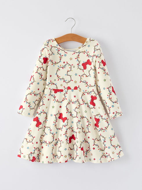 cute-christmas-decor-dress-colorful-string-of-lights - Sophia's StyleDress-1