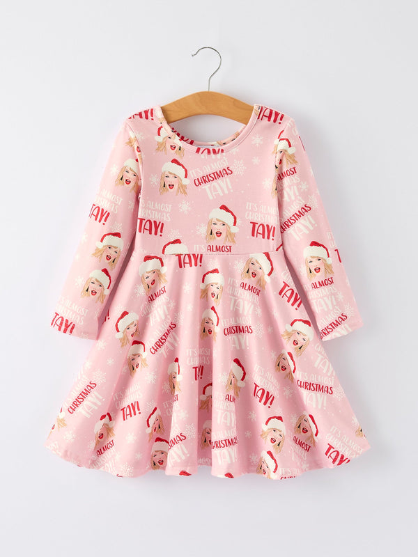 christmas-ts-twirly-print-girls-milk-silk-dress-Sophia's Style-Dress-1