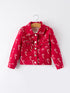 girls-red-christmas-themed-denim-jacket-Sophia's Style-Top-1