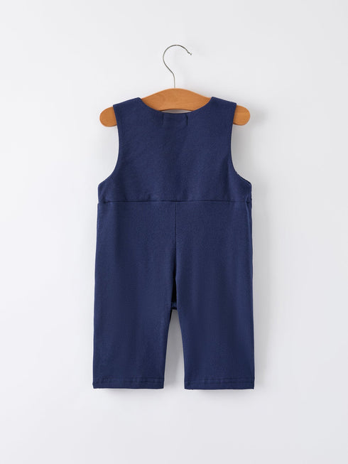 christmas-holiday-celebration-baby-boys-romper-navy-with-santa-sleigh-Sophia's Style--2
