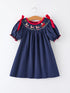 christmas-holiday-celebration-dress-navy-with-santa-sleigh-Sophia's Style-Dress-1