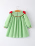 christmas-tree-smocked-embroidery-girls-dress-with-green-plaid-Sophia's Style--2