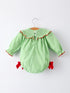 christmas-tree-smocked-embroidery-baby-girls-romper-with-green-plaid - Sophia's Style-2