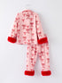 christmas-bow-girls-pajama-set-with-furry-trim - Sophia's Style-2