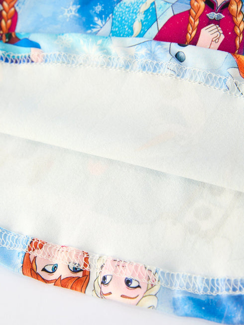 blue-christmas-character-print-party-dress - Sophia's Style-5