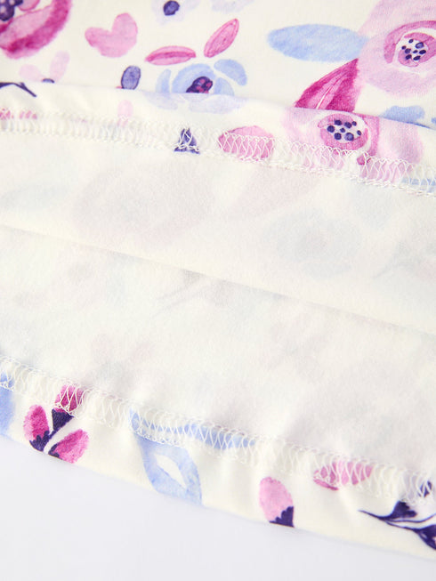 christmas-purple-floral-baby-girl-dress-with-long-sleeves - Sophia's Style-5