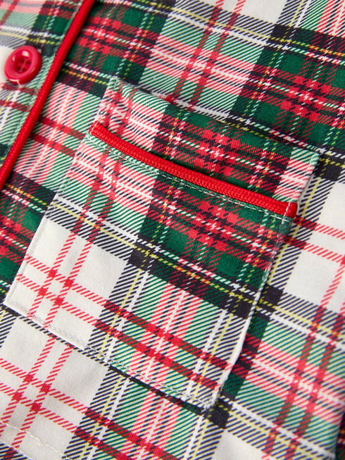 toddler-girls-christmas-long-sleeves-plaid-set-with-santa-applique - Sophia's Style-5