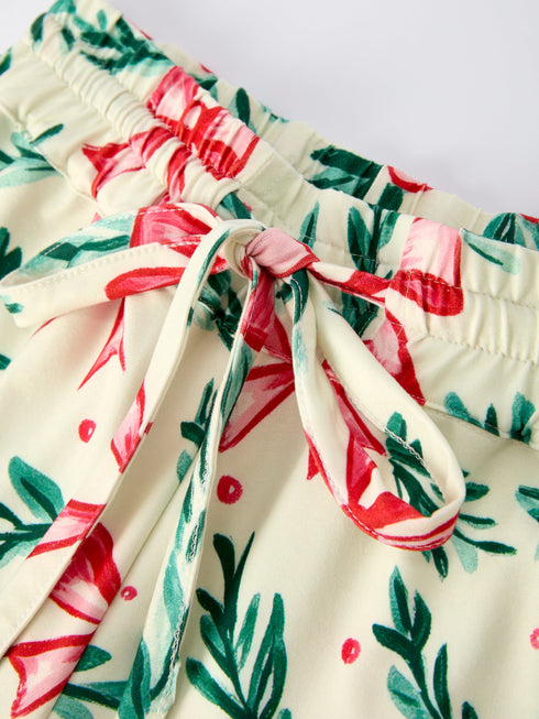 mommy-me-christmas-bow-and-holly-print-pajama-set - Sophia's Style-11