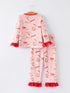 christmas-santa-ts-print-ruffle-girls-pajama-set - Sophia's Style-2