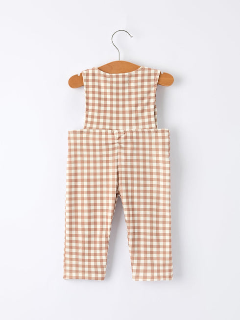 christmas-vintage-style-plaid-embroidered-gingerbread-and-bows-boy-romper - Sophia's Style-2
