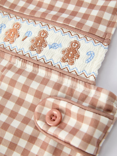 christmas-vintage-style-plaid-embroidered-gingerbread-and-bows-boy-romper - Sophia's Style-4