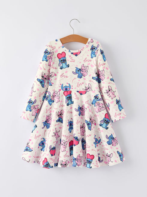 valentine-character-love-print-dress-for-toddler-girls-rylee-faith-designs-Sophia's Style-2