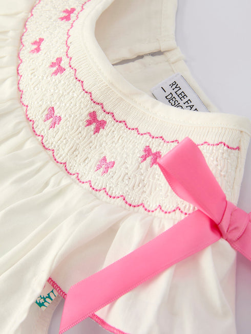 fall-white-girls-dress-with-pink-bow-embroidery-Sophia's Style--3