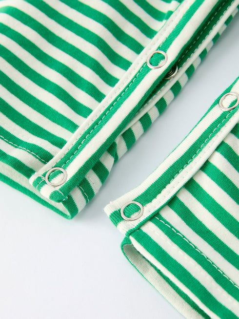 christmas-tree-smocked-green-stripe-baby-boy-romper - Sophia's Style-5