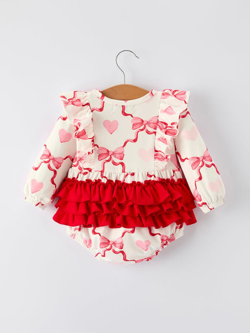 girls-valentine-romper-with-heart-print-and-bowknot-design-rylee-faith-designs-Sophia's Style-2