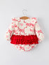 girls-valentine-romper-with-heart-print-and-bowknot-design-rylee-faith-designs-Sophia's Style-2