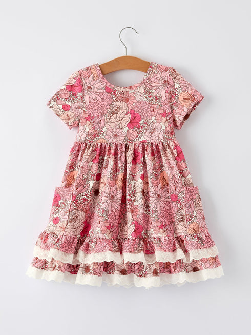 fall-sweet-floral-pattern-dress-with-pockets-and-ruffle-hem-for-girls-Sophia's Style--2