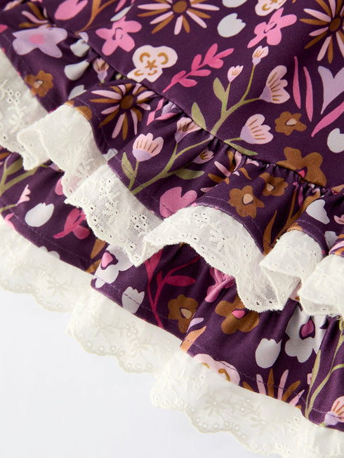 retro-floral-print-short-sleeve-girls-dress-with-pockets-Sophia's Style--5