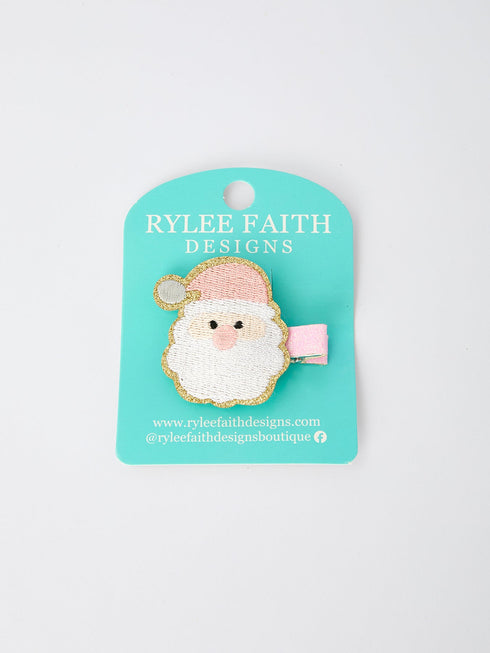christmas-pink-santa-girls-2-inch-hair-clip-pink-girls-hair-accessory-sophias-styleBows-1