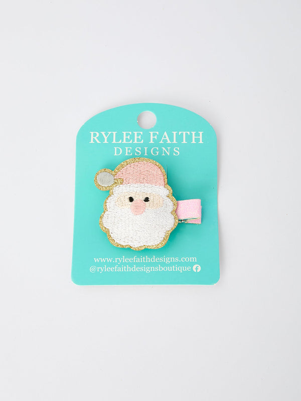 christmas-pink-santa-girls-2-inch-hair-clip-pink-girls-hair-accessory-sophias-styleBows-1