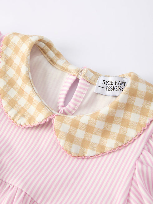 farm-horse-bow-baby-girls-romper-pink-plaid-Sophia's Style--7