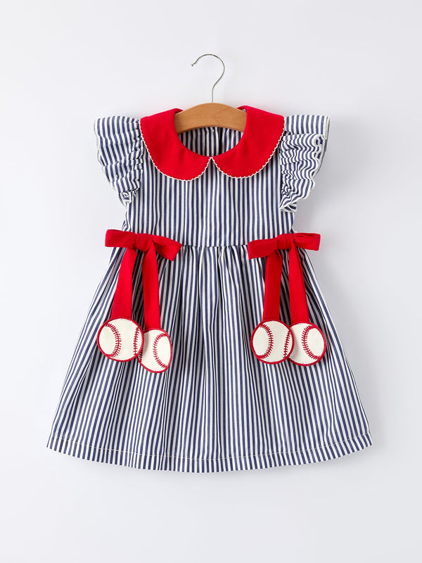girls-baseball-team-outfit-striped-ruffle-sleeve-dress-with-ball-design-sophias-styleDress-1