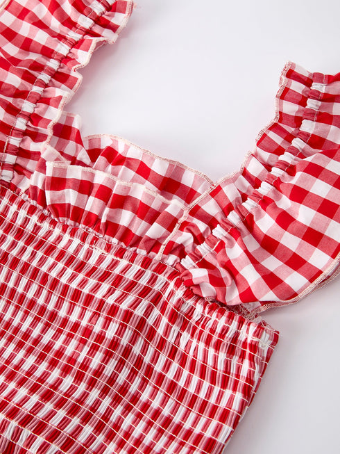 mommy-me-adult-dress-red-plaid-sleeveless-outfit-for-party-Sophia's Style-4