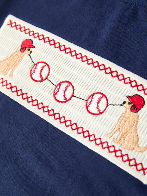 toddler-boys-outfit-baseball-dog-smocked-top-and-plaid-shorts-sophias-style-4