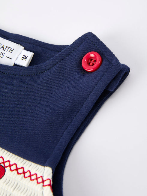 baby-boys-romper-dog-baseball-smocking-embroidery-outfit-Sophia's Style-3