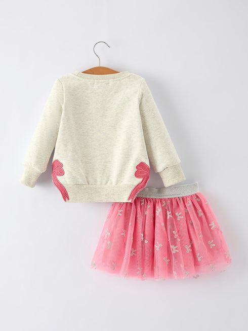 girls-fall-outfit-faith-letter-sweatshirt-and-pink-tulle-skirt-set-Sophia's Style--2