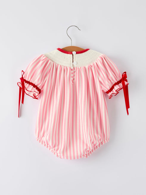 baby-girls-baseball-embroidery-romper-pink-stripe-casual-outfit-Sophia's Style-2