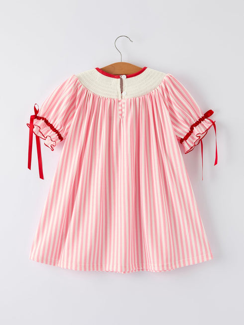 girls-summer-baseball-embroidery-dress-pink-stripe-casual-outfit-Sophia's Style-2