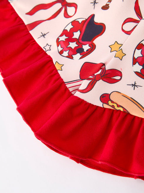 girls-pajama-set-with-red-bows-baseball-print-sophias-style-3