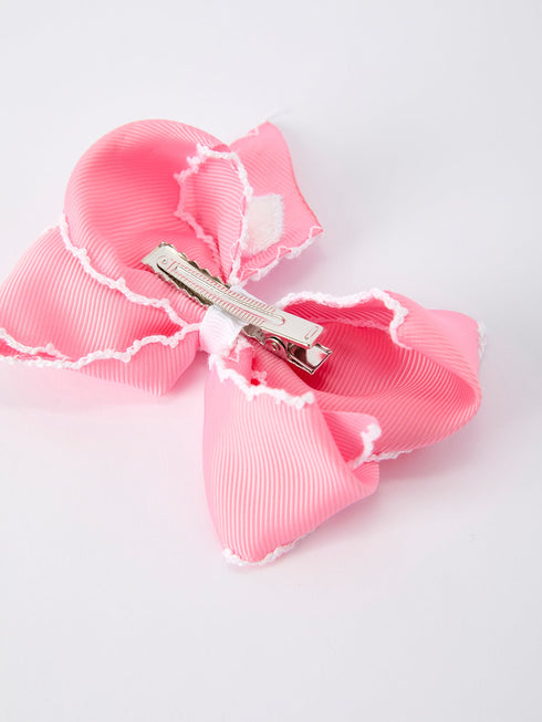 valentine-cute-pink-bow-hair-clip-with-white-heart-embroidery-for-girls-Sophia's Style--5