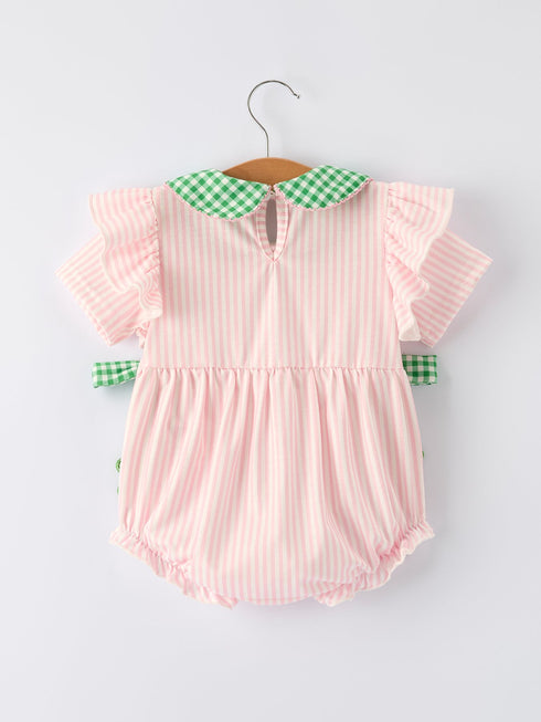 st-patricks-day-shamrock-striped-plaid-baby-girl-romper-Sophia's Style--2