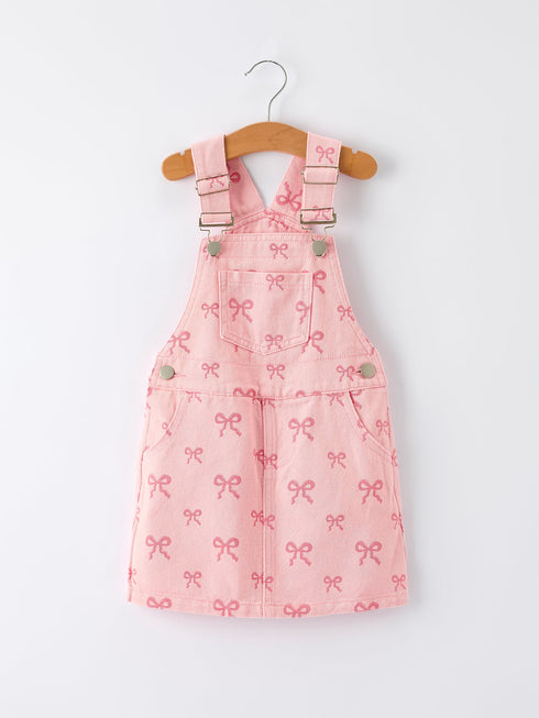 pink-bow-denim-overall-dress-for-girls-Sophia's Style--6