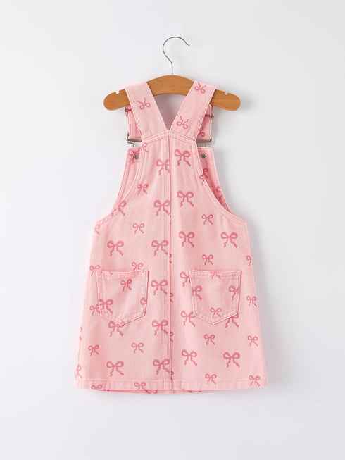 pink-bow-denim-overall-dress-for-girls-Sophia's Style--7