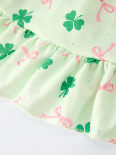 st-patricks-day-bow-shamrock-print-ruffles-girls-dress-Sophia's Style--5
