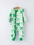 st-patricks-day-bow-print-long-sleeves-baby-girls-romper-Sophia's Style-Romper-1